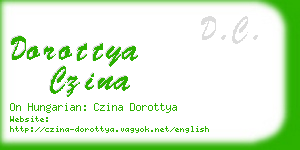 dorottya czina business card